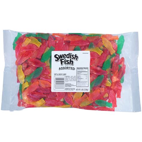 SWEDISH FISH Assorted Soft & Chewy Candy, 5 lb.